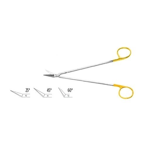 Potts-Smith Scissors, W/ Tungsten Carbide Inserts, 7 1/2" (19.0 Cm), Angled 25 Degrees